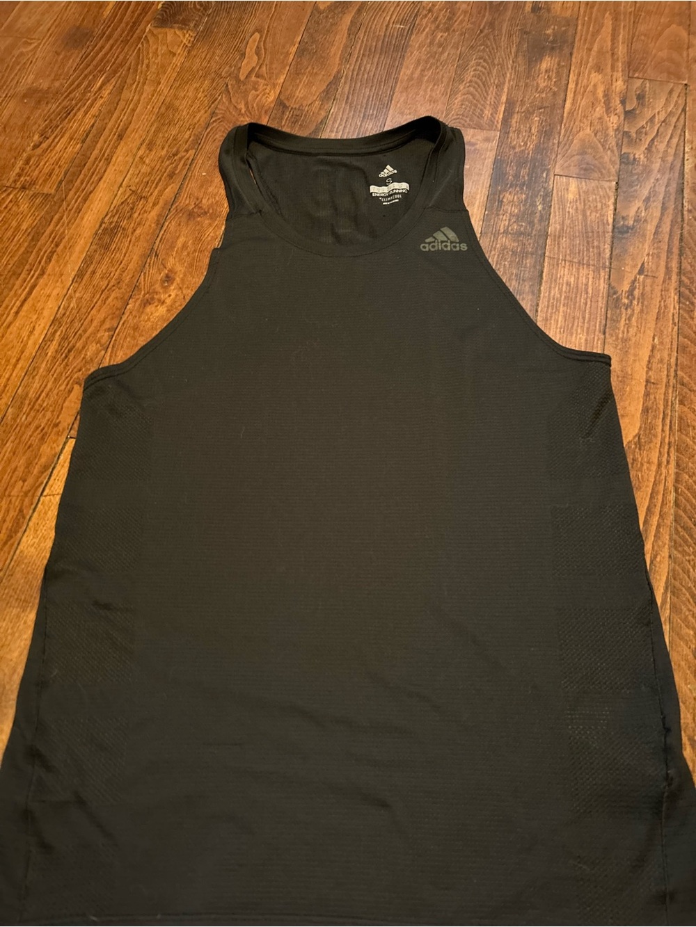 adidas Black Energy Running Climachill Short Sleeve Top - S